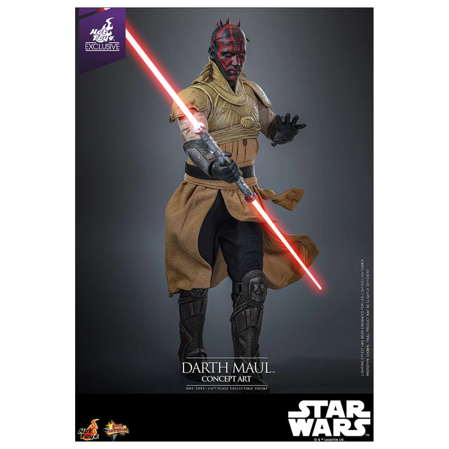 Star Wars Movie Masterpiece Akcijska figura 1/6 Darth Maul (Concept Art) Hot Toys Exclusive 35 cm fotografija izdelka