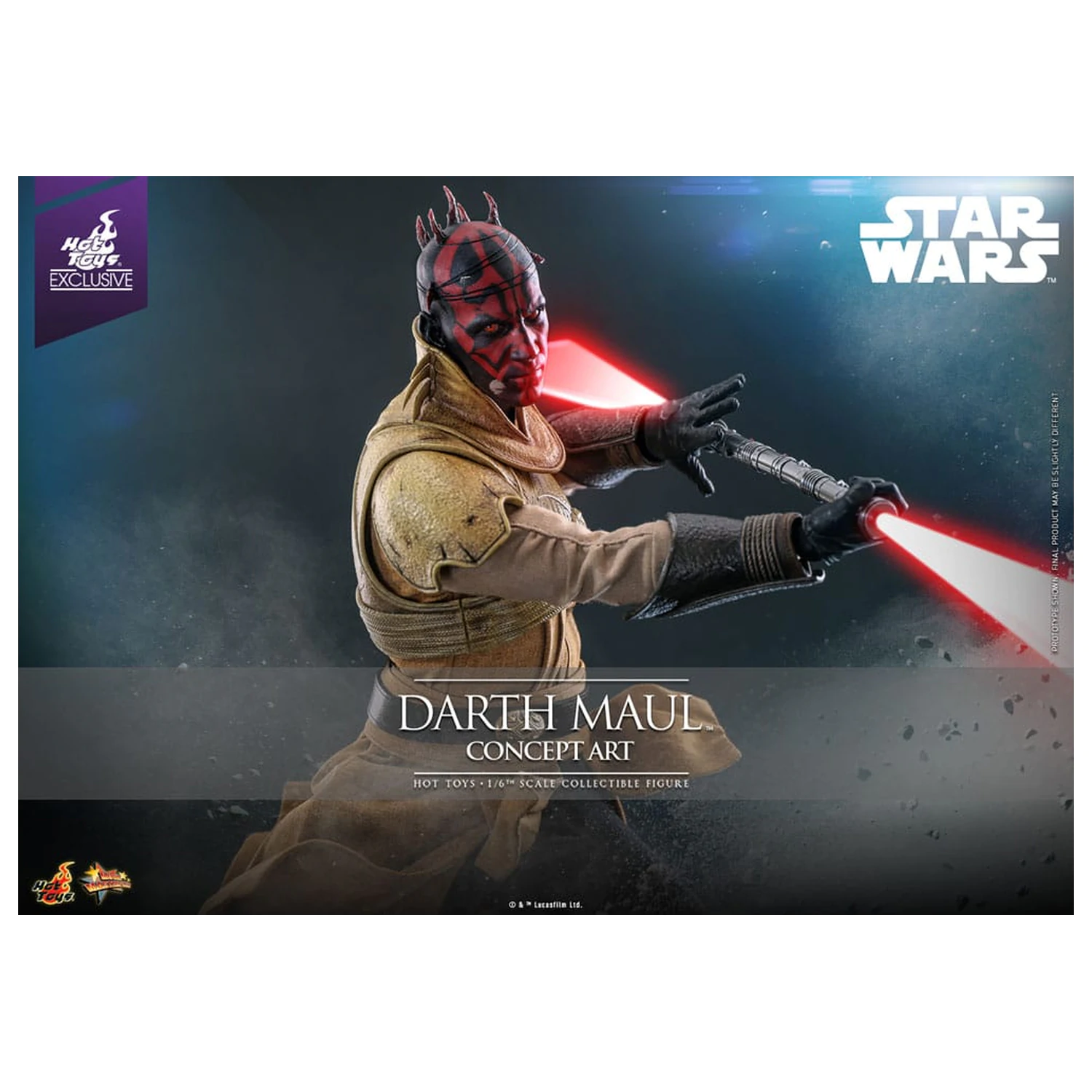 Star Wars Movie Masterpiece Akcijska figura 1/6 Darth Maul (Concept Art) Hot Toys Exclusive 35 cm fotografija izdelka