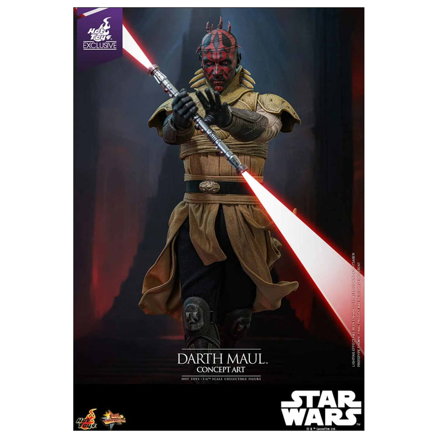 Star Wars Movie Masterpiece Akcijska figura 1/6 Darth Maul (Concept Art) Hot Toys Exclusive 35 cm fotografija izdelka