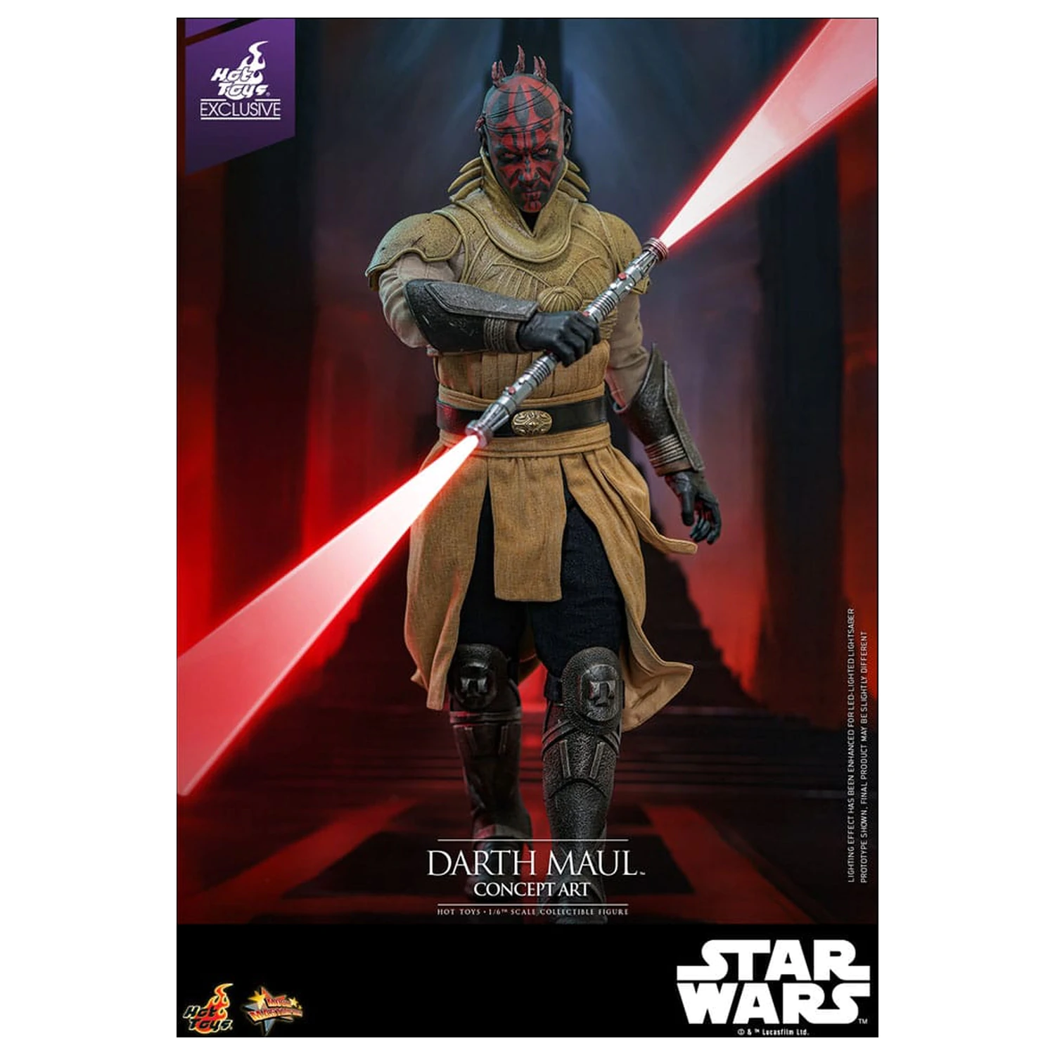 Star Wars Movie Masterpiece Akcijska figura 1/6 Darth Maul (Concept Art) Hot Toys Exclusive 35 cm fotografija izdelka