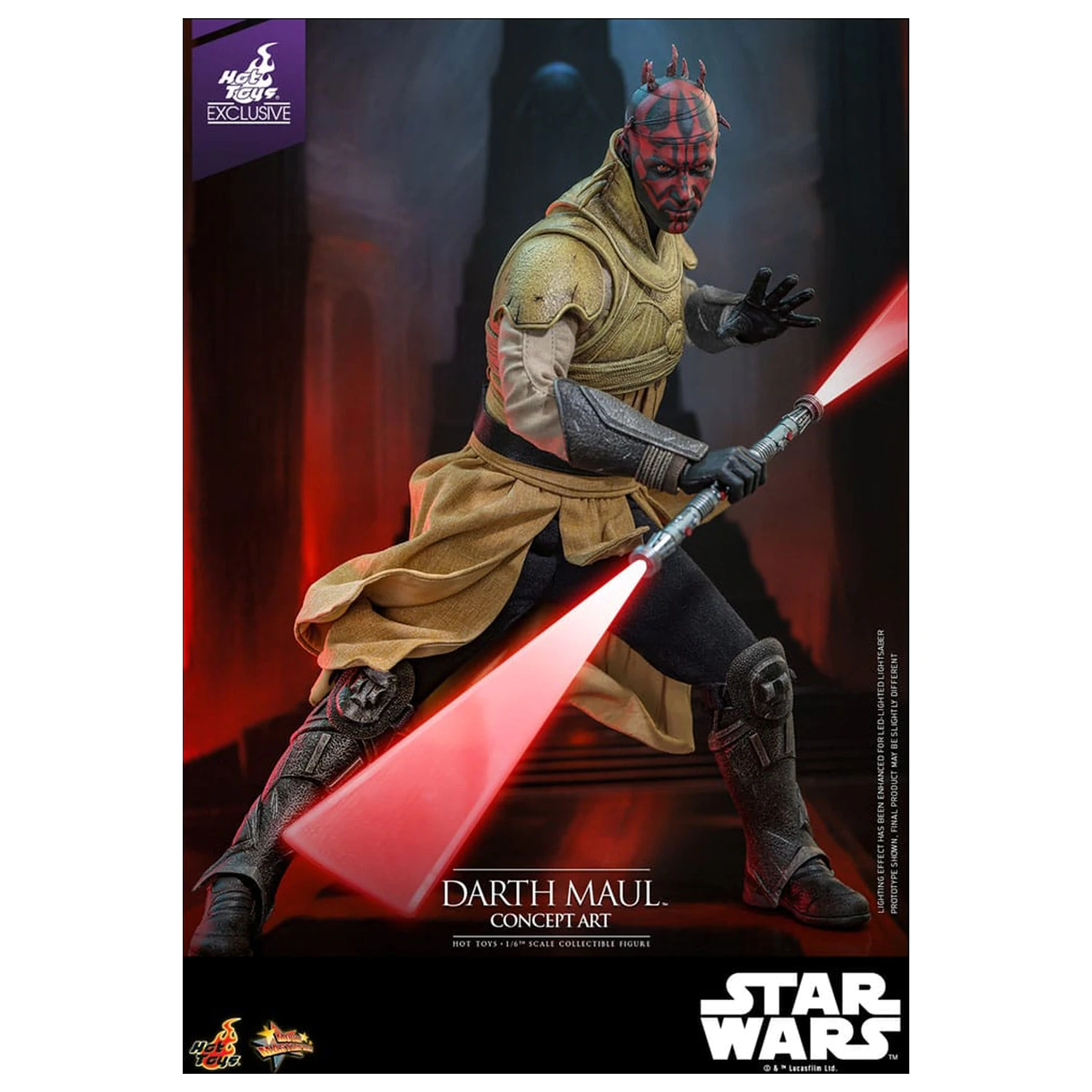 Star Wars Movie Masterpiece Akcijska figura 1/6 Darth Maul (Concept Art) Hot Toys Exclusive 35 cm fotografija izdelka