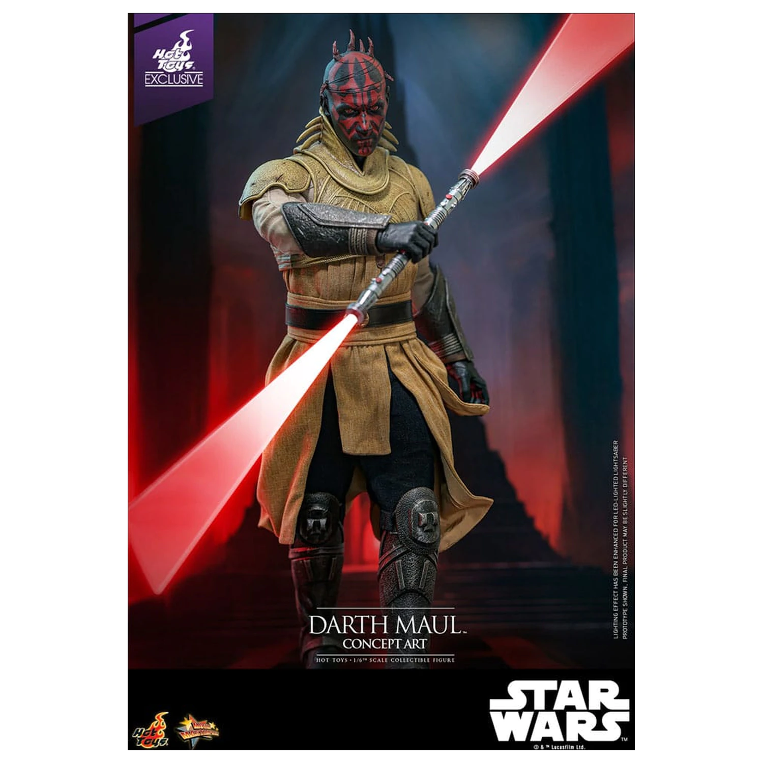 Star Wars Movie Masterpiece Akcijska figura 1/6 Darth Maul (Concept Art) Hot Toys Exclusive 35 cm fotografija izdelka