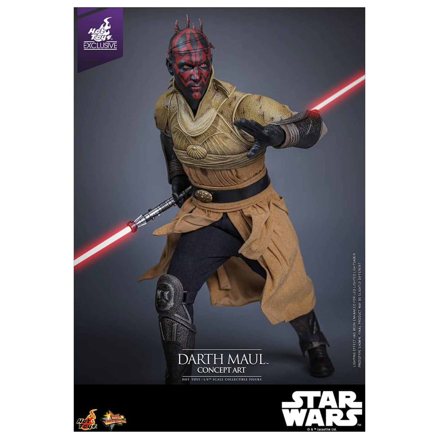 Star Wars Movie Masterpiece Akcijska figura 1/6 Darth Maul (Concept Art) Hot Toys Exclusive 35 cm fotografija izdelka