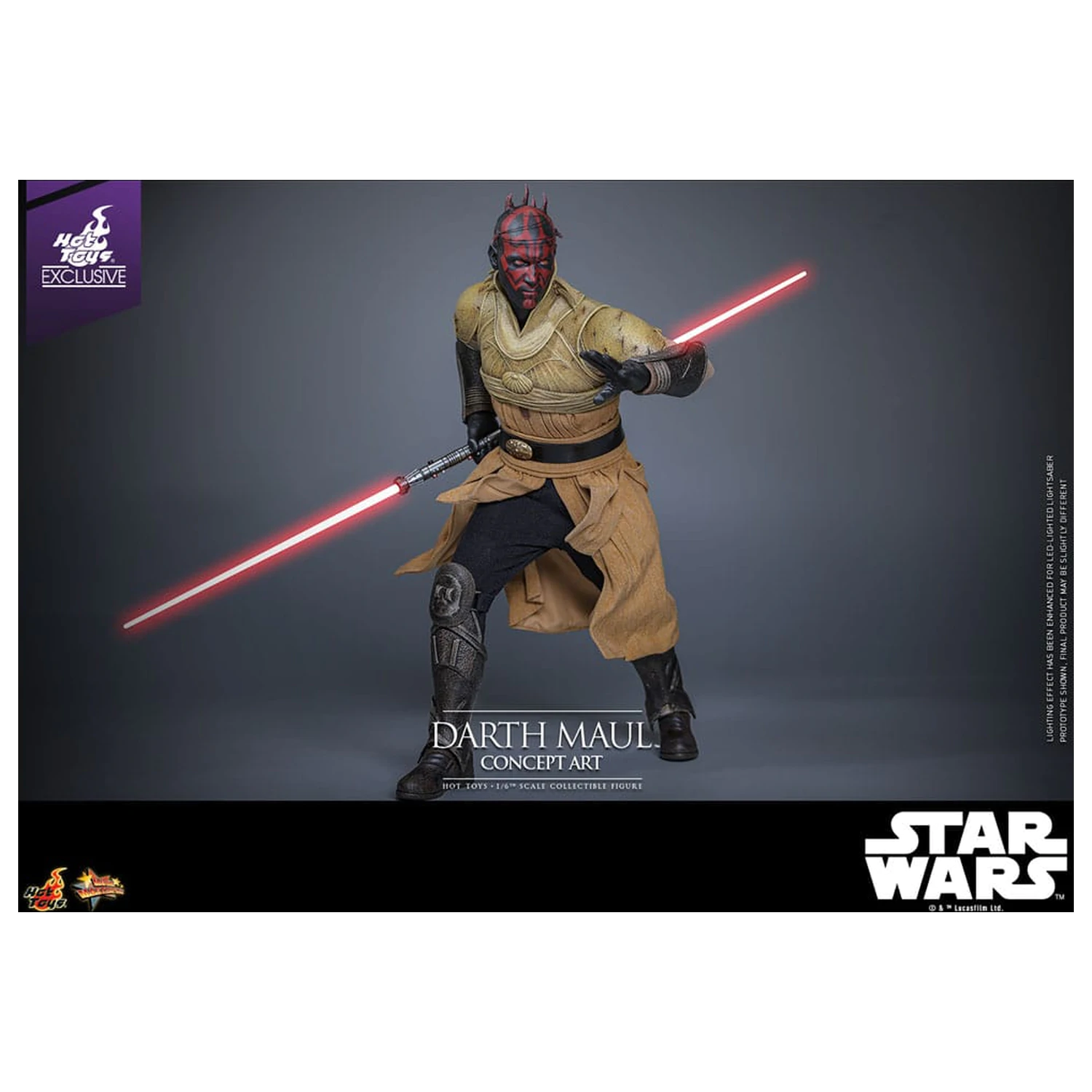 Star Wars Movie Masterpiece Akcijska figura 1/6 Darth Maul (Concept Art) Hot Toys Exclusive 35 cm fotografija izdelka