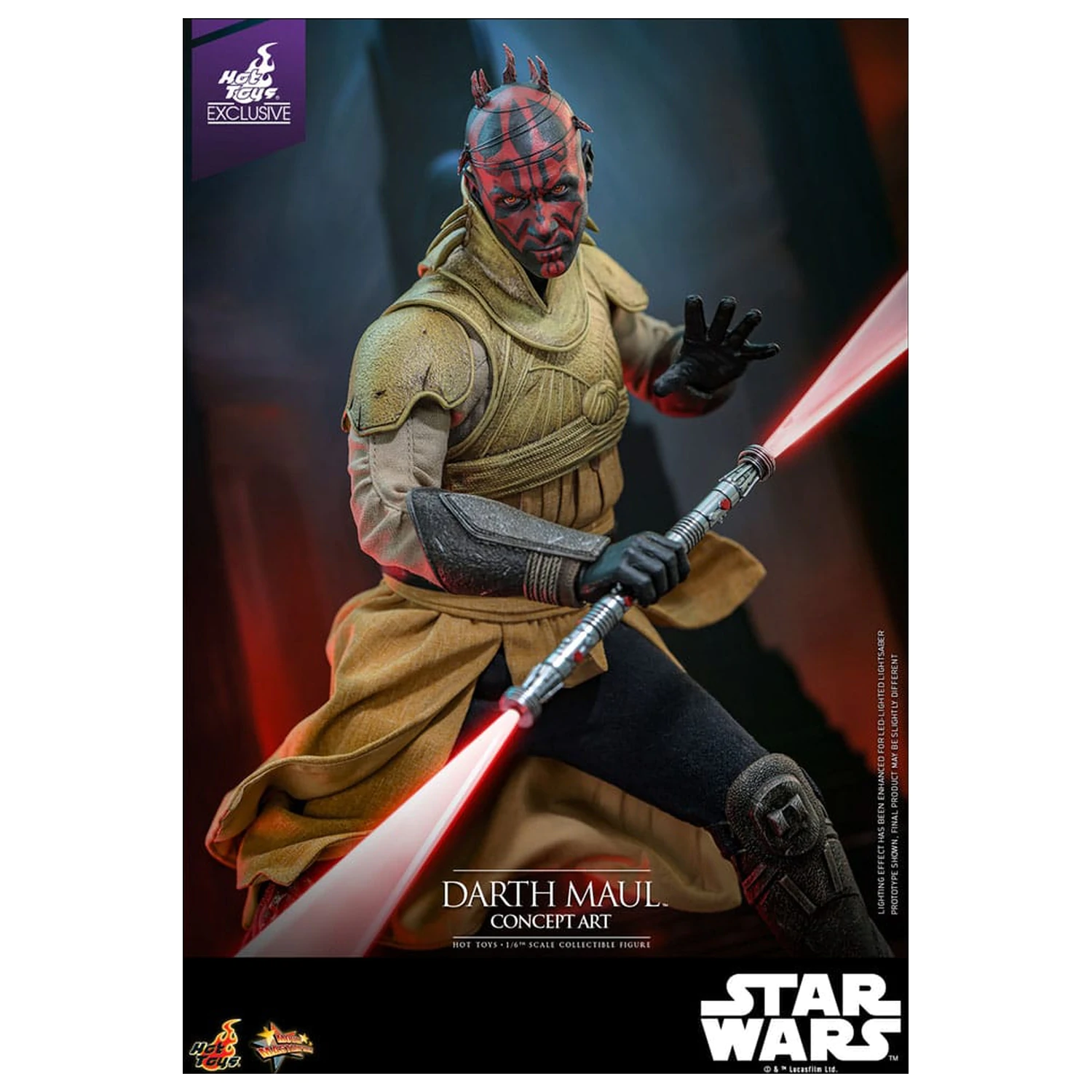 Star Wars Movie Masterpiece Akcijska figura 1/6 Darth Maul (Concept Art) Hot Toys Exclusive 35 cm fotografija izdelka
