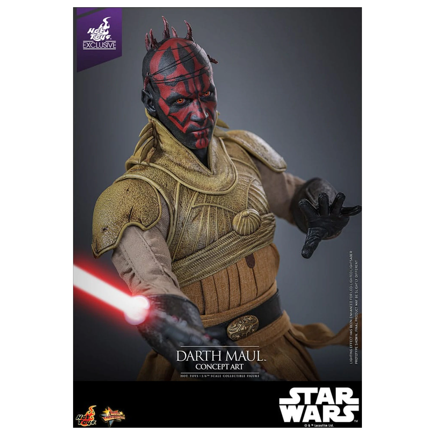 Star Wars Movie Masterpiece Akcijska figura 1/6 Darth Maul (Concept Art) Hot Toys Exclusive 35 cm fotografija izdelka