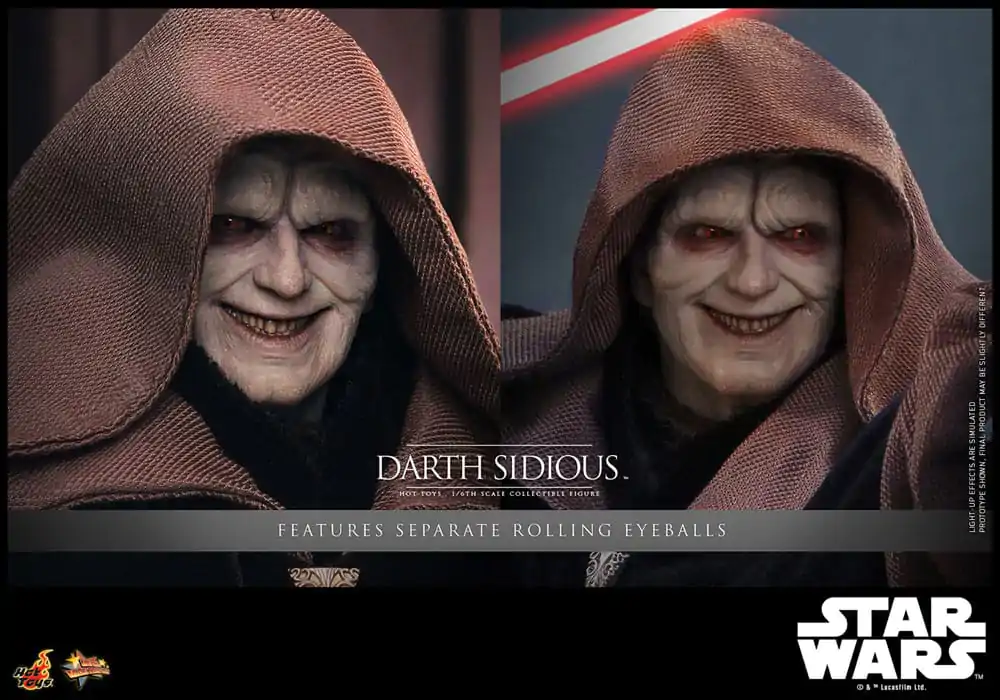 Star Wars Movie Masterpiece akcijska figura 1/6 Darth Sidious 29 cm fotografija izdelka