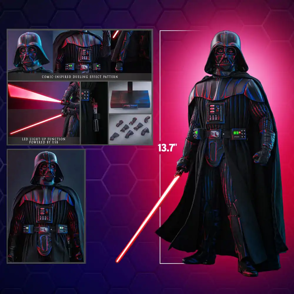 Star Wars Movie Masterpiece Akcijska figura 1/6 Darth Vader (Dueling Effect Version) Hot Toys Exclusive 35 cm fotografija izdelka