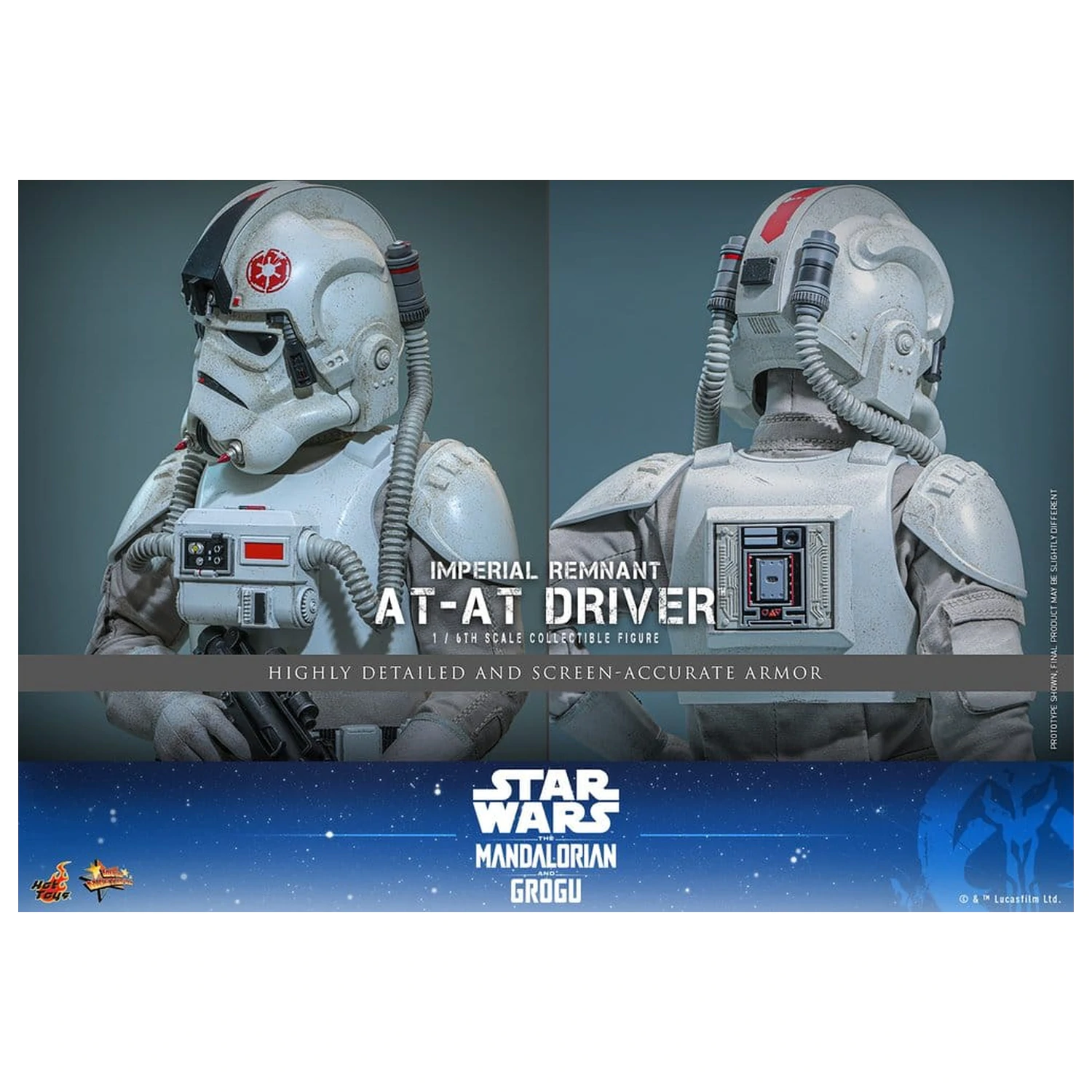 Star Wars Movie Masterpiece Akcijska figura 1/6 Imperial Remnant AT-AT Driver 30 cm fotografija izdelka