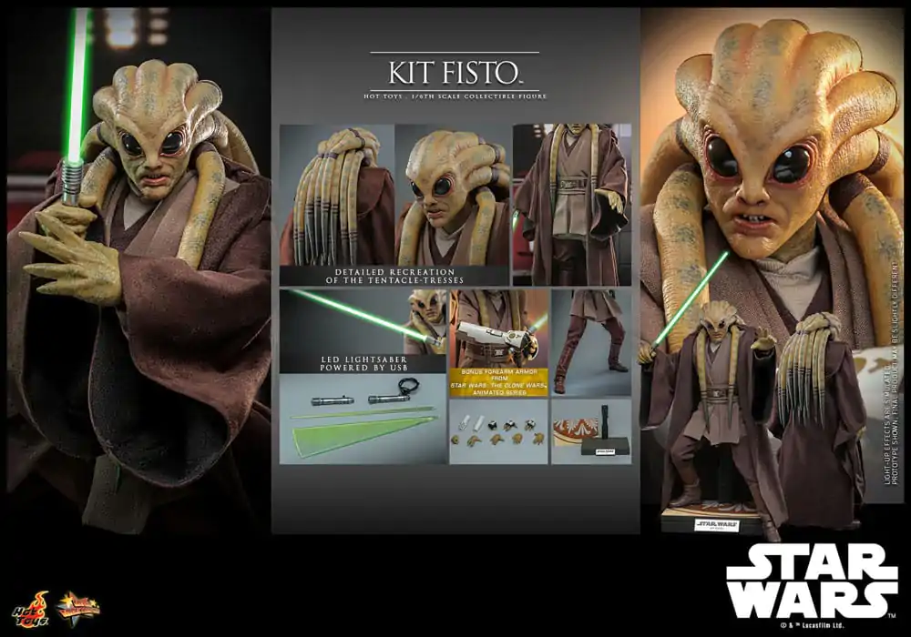 Star Wars Movie Masterpiece akcijska figura 1/6 Kit Fisto 32 cm fotografija izdelka