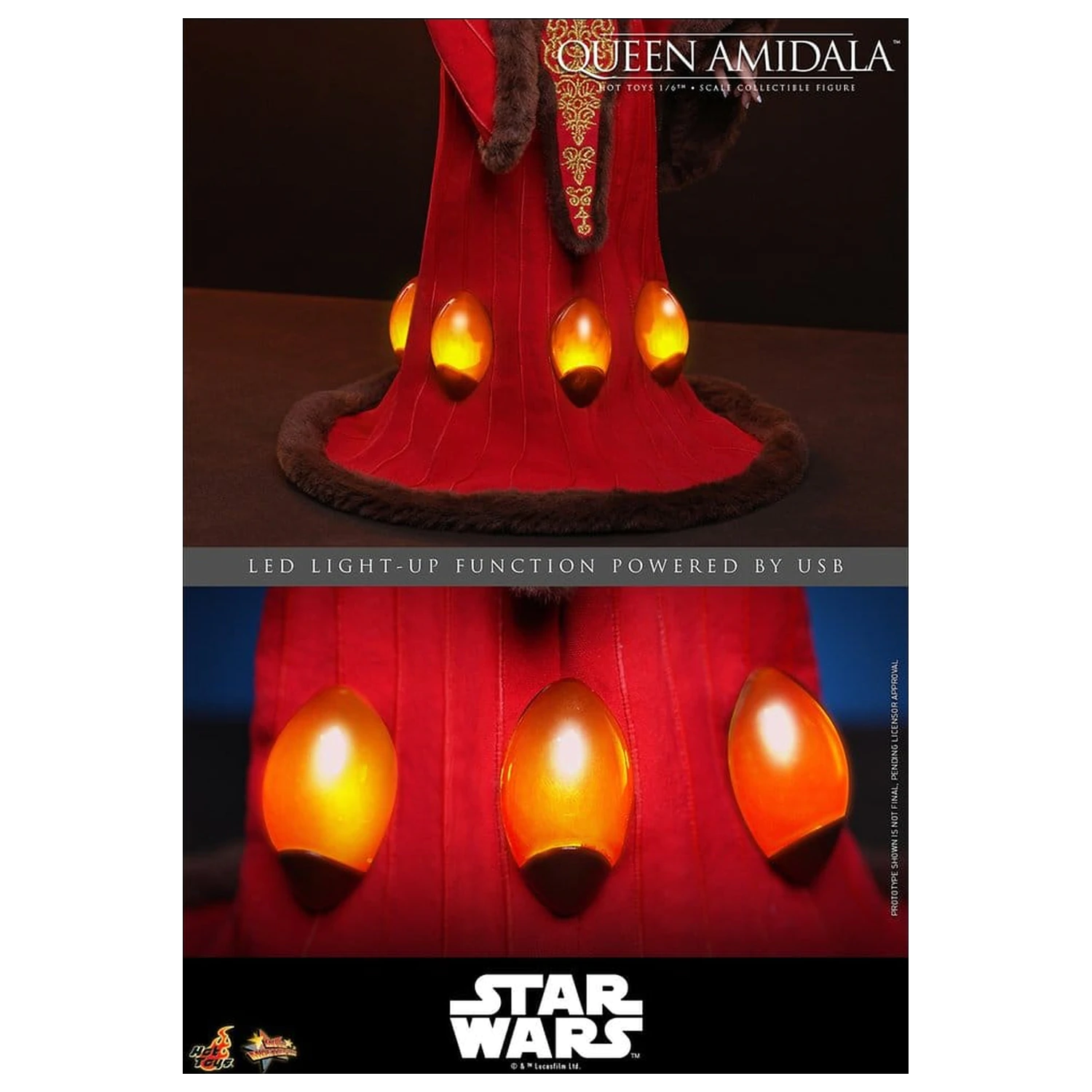 Star Wars Movie Masterpiece Akcijska figura 1/6 Queen Amidala 28 cm fotografija izdelka
