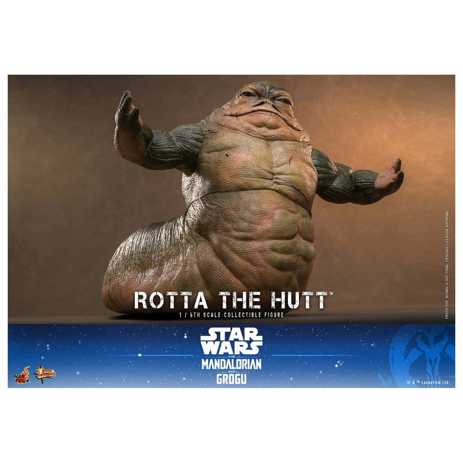 Star Wars Movie Masterpiece Akcijska Figura 1/6 Rotta The Hutt 32 cm fotografija izdelka