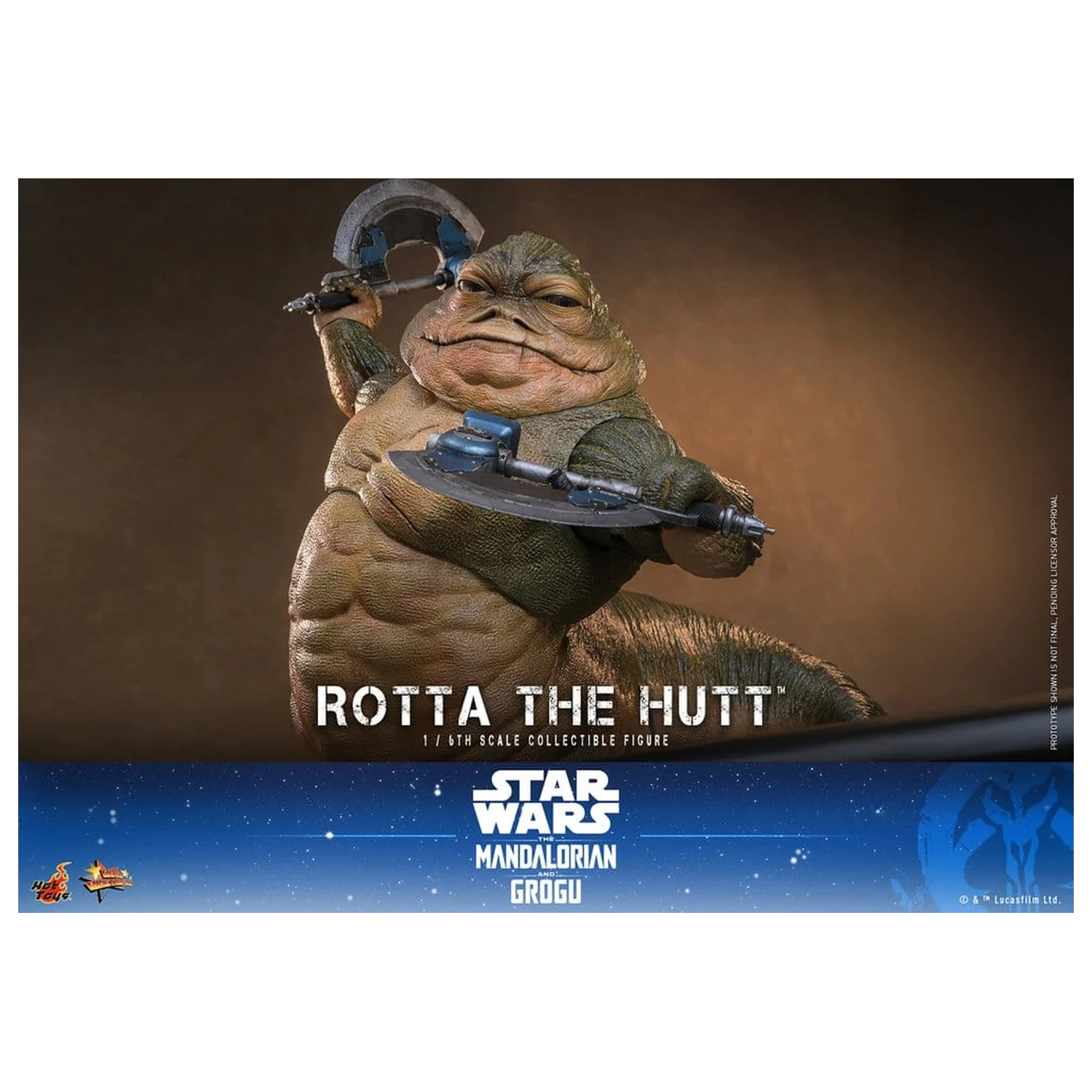 Star Wars Movie Masterpiece Akcijska Figura 1/6 Rotta The Hutt 32 cm fotografija izdelka