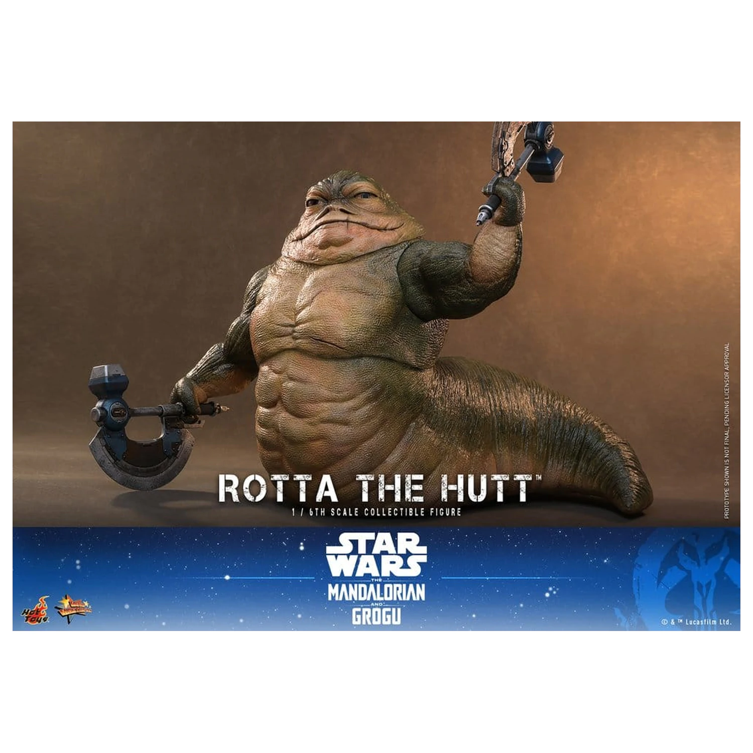 Star Wars Movie Masterpiece Akcijska Figura 1/6 Rotta The Hutt 32 cm fotografija izdelka