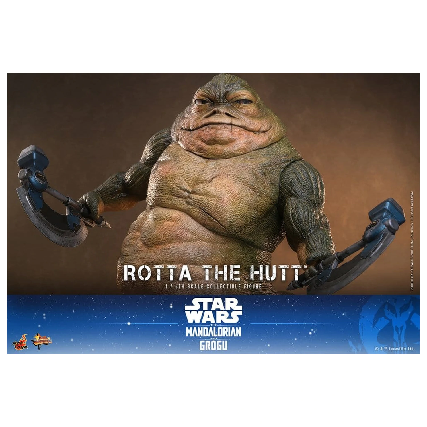 Star Wars Movie Masterpiece Akcijska Figura 1/6 Rotta The Hutt 32 cm fotografija izdelka