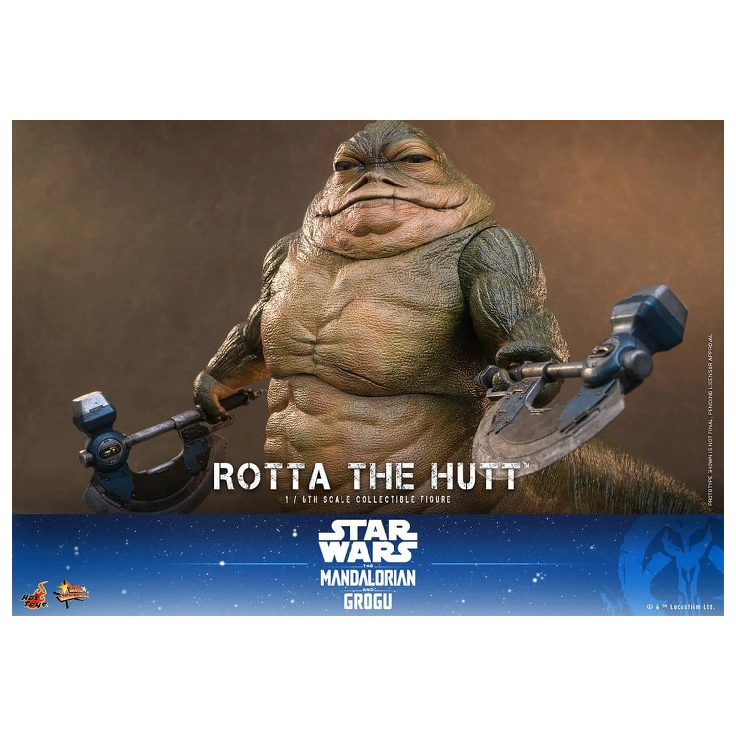 Star Wars Movie Masterpiece Akcijska Figura 1/6 Rotta The Hutt 32 cm fotografija izdelka