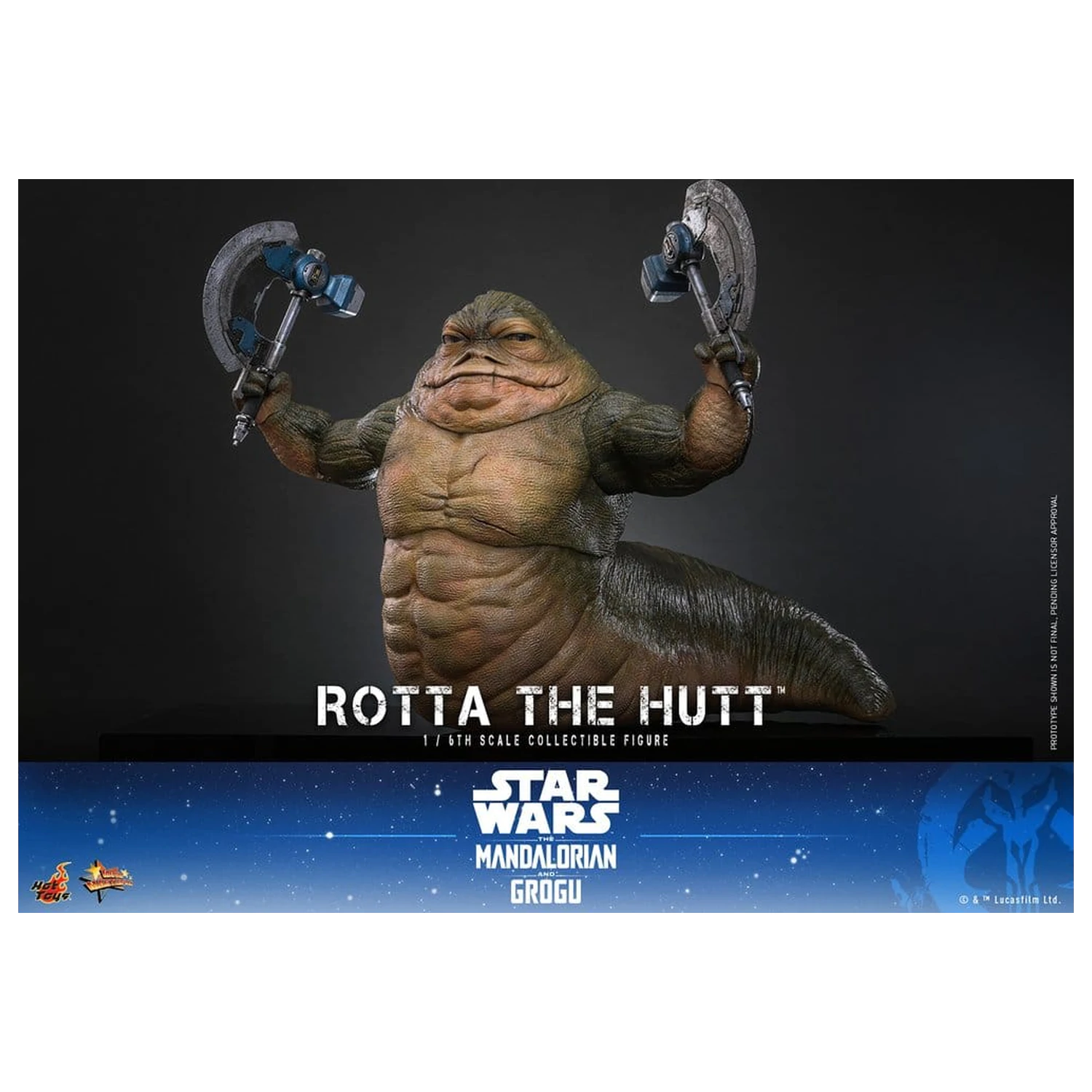 Star Wars Movie Masterpiece Akcijska Figura 1/6 Rotta The Hutt 32 cm fotografija izdelka