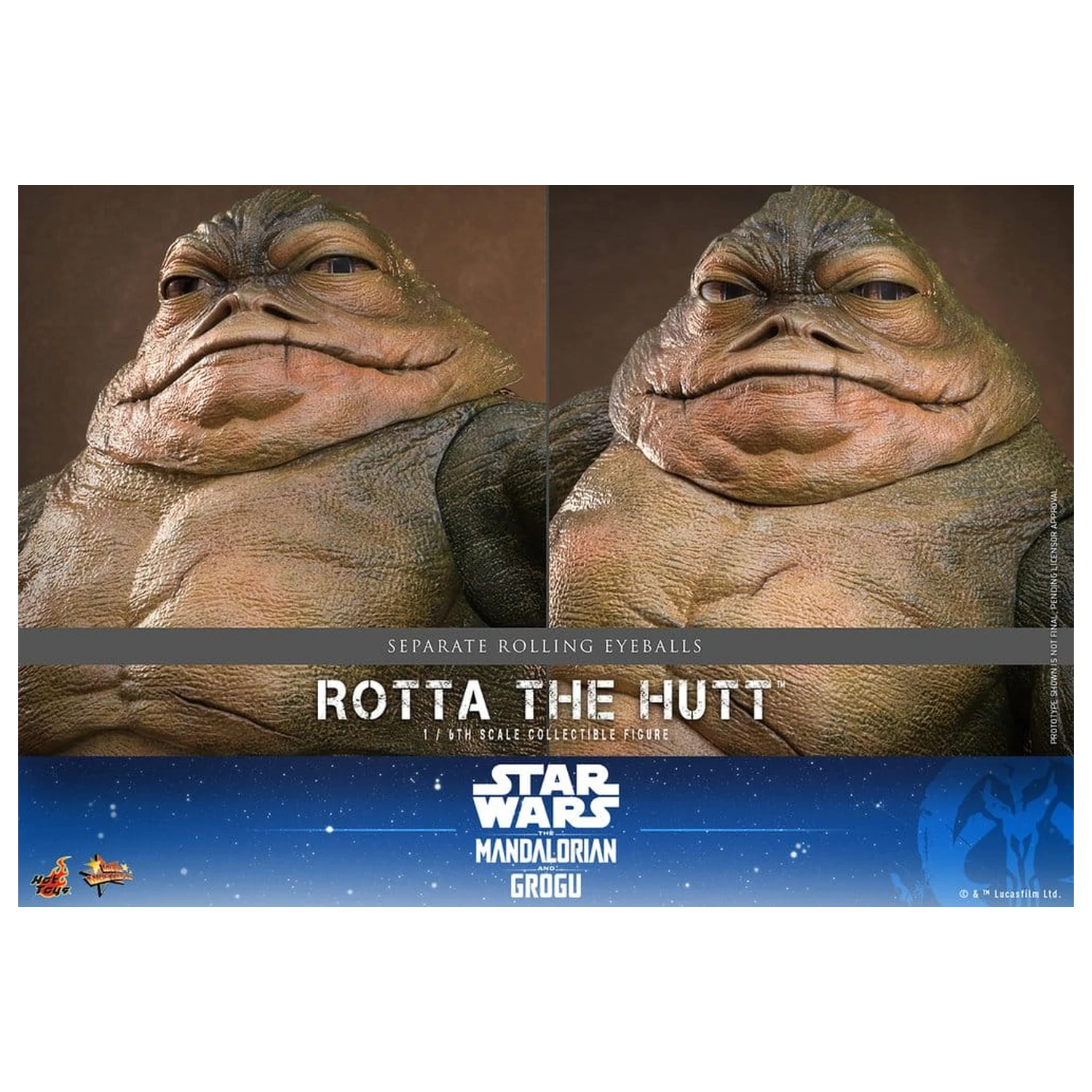 Star Wars Movie Masterpiece Akcijska Figura 1/6 Rotta The Hutt 32 cm fotografija izdelka