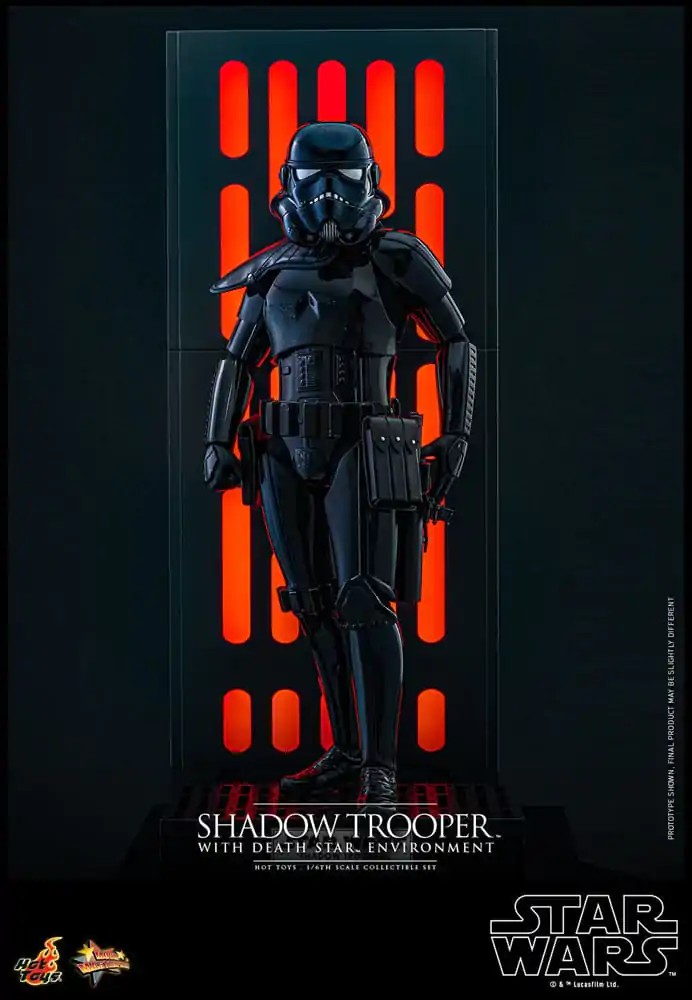 Star Wars Movie Masterpiece akcijska figura 1/6 Shadow Trooper z okoljem Death Star 30 cm  fotografija izdelka