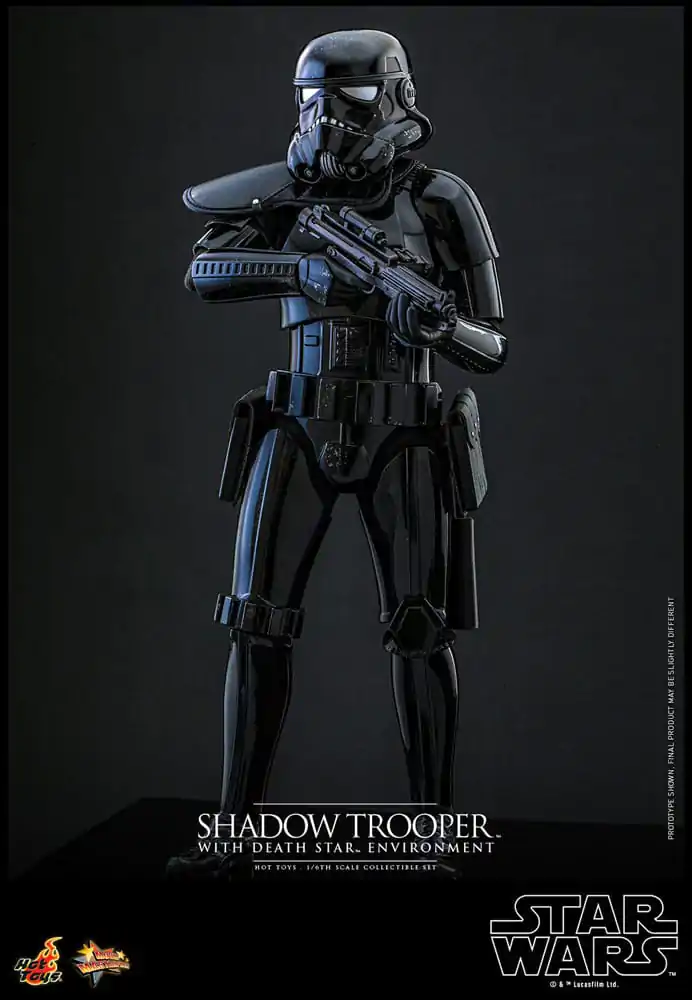 Star Wars Movie Masterpiece akcijska figura 1/6 Shadow Trooper z okoljem Death Star 30 cm  fotografija izdelka