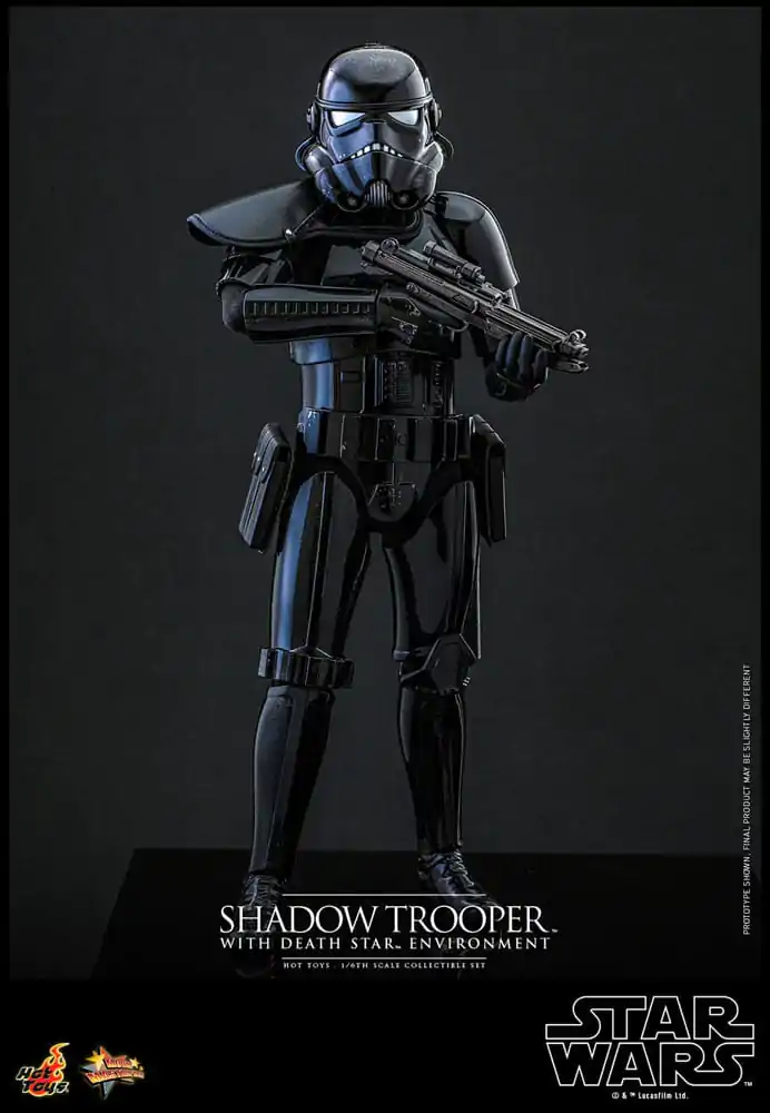 Star Wars Movie Masterpiece akcijska figura 1/6 Shadow Trooper z okoljem Death Star 30 cm  fotografija izdelka