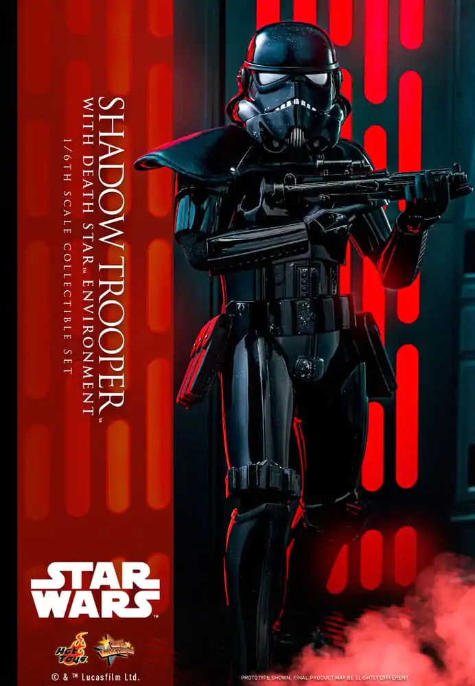 Star Wars Movie Masterpiece akcijska figura 1/6 Shadow Trooper z okoljem Death Star 30 cm  fotografija izdelka