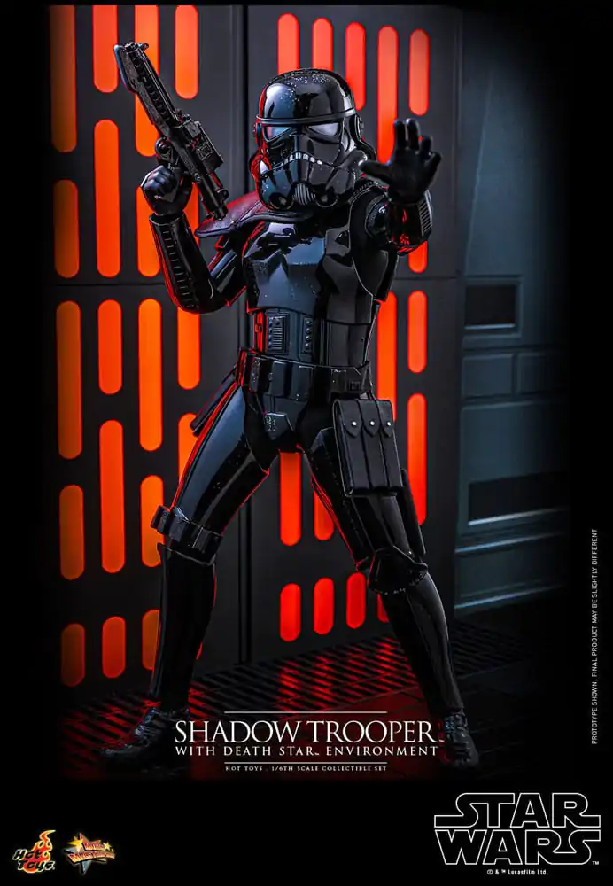 Star Wars Movie Masterpiece akcijska figura 1/6 Shadow Trooper z okoljem Death Star 30 cm  fotografija izdelka