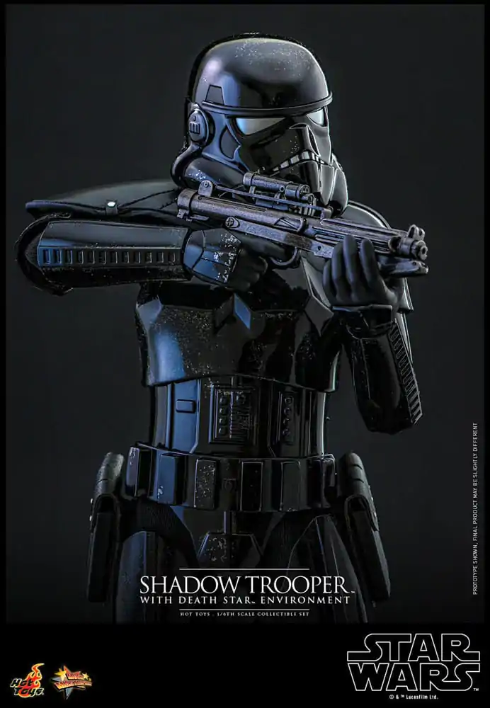 Star Wars Movie Masterpiece akcijska figura 1/6 Shadow Trooper z okoljem Death Star 30 cm  fotografija izdelka