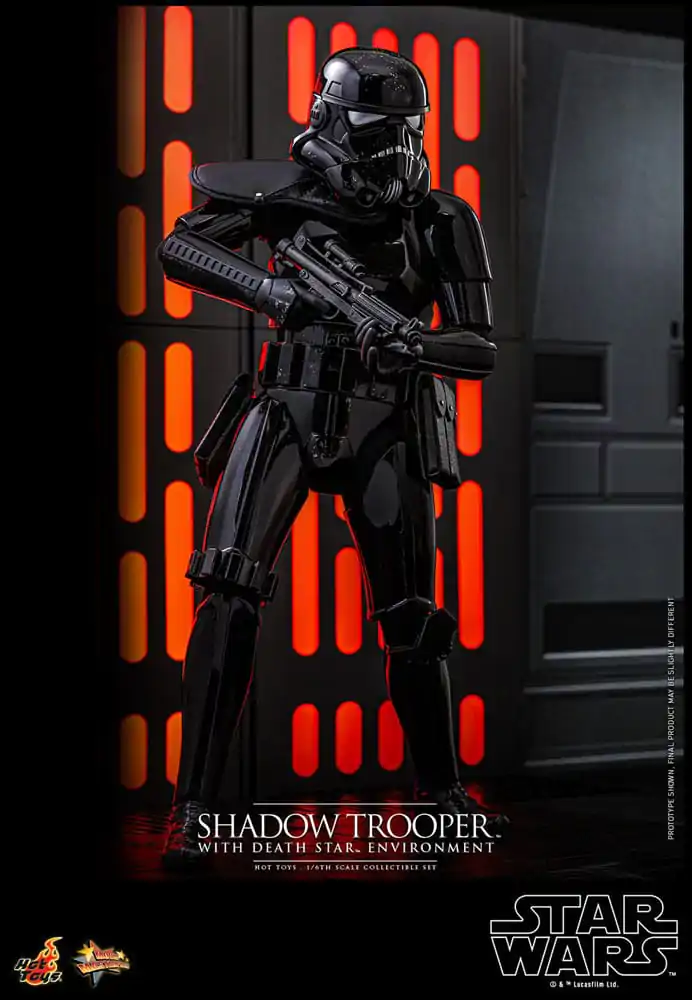 Star Wars Movie Masterpiece akcijska figura 1/6 Shadow Trooper z okoljem Death Star 30 cm  fotografija izdelka