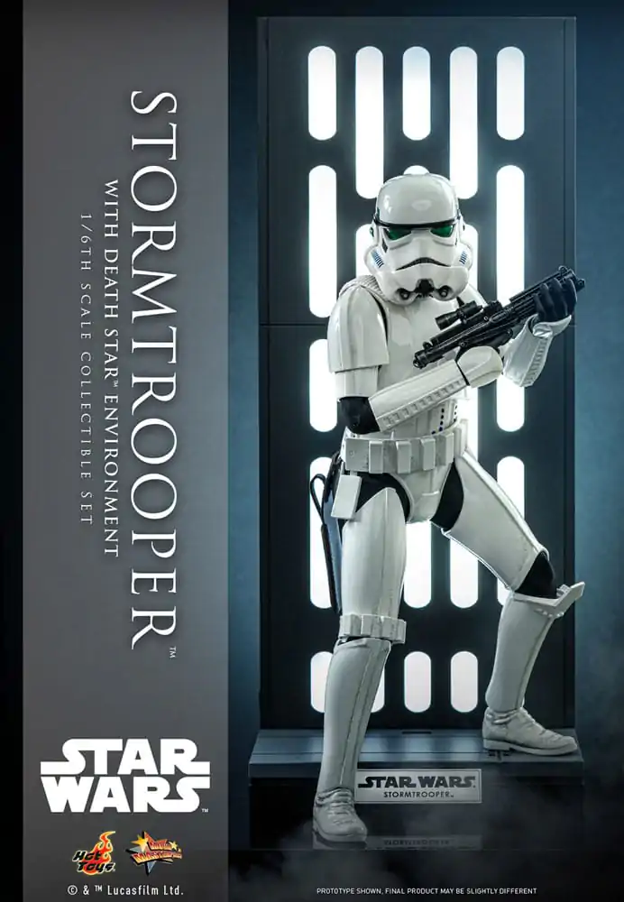 Star Wars Movie Masterpiece Akcijska Figura 1/6 Stormtrooper z Death Star Okoljem 30 cm fotografija izdelka