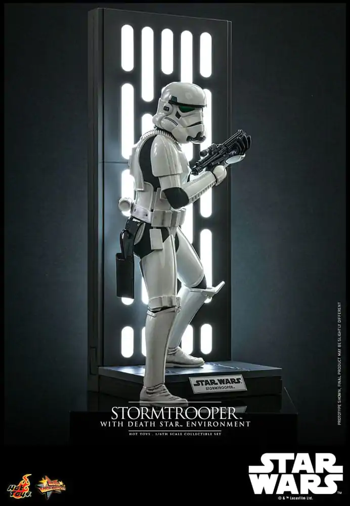 Star Wars Movie Masterpiece Akcijska Figura 1/6 Stormtrooper z Death Star Okoljem 30 cm fotografija izdelka