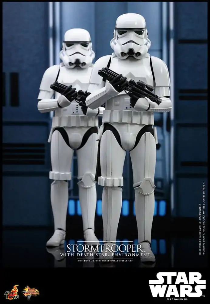 Star Wars Movie Masterpiece Akcijska Figura 1/6 Stormtrooper z Death Star Okoljem 30 cm fotografija izdelka