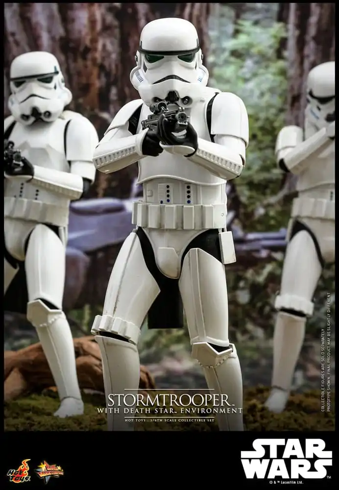 Star Wars Movie Masterpiece Akcijska Figura 1/6 Stormtrooper z Death Star Okoljem 30 cm fotografija izdelka