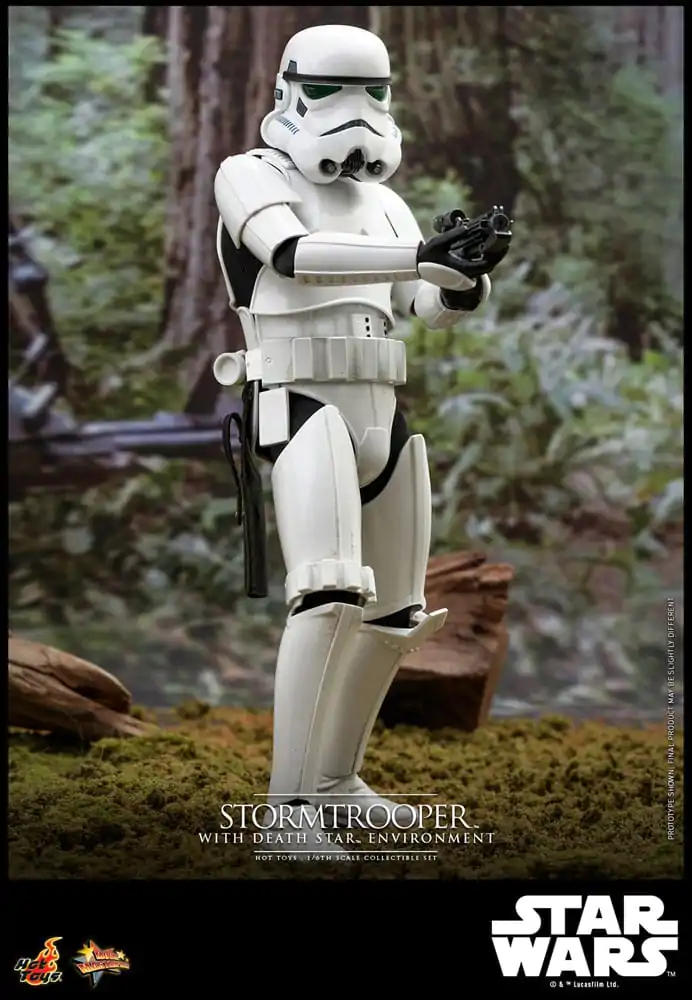 Star Wars Movie Masterpiece Akcijska Figura 1/6 Stormtrooper z Death Star Okoljem 30 cm fotografija izdelka