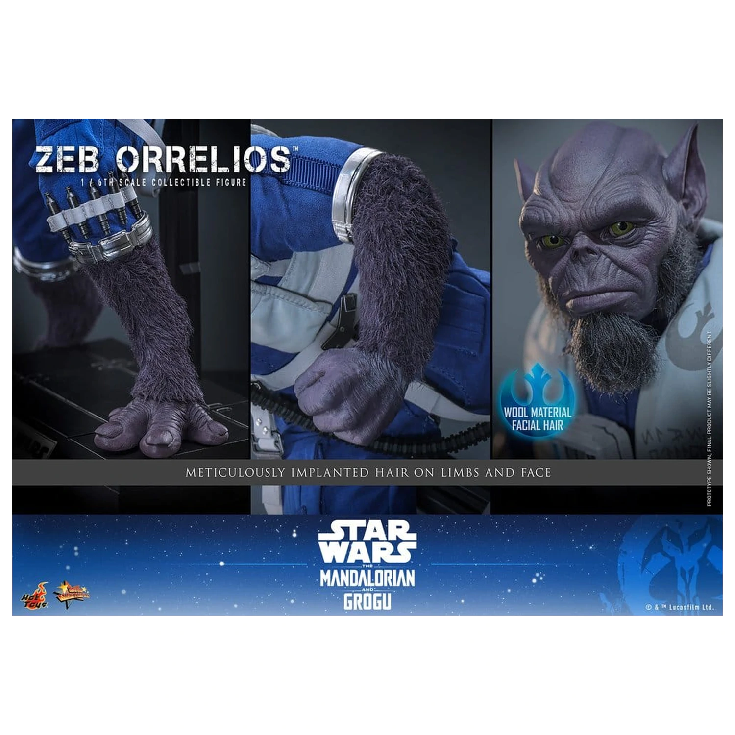 Star Wars Movie Masterpiece Akcijska figura 1/6 Zeb Orrelios 33 cm fotografija izdelka