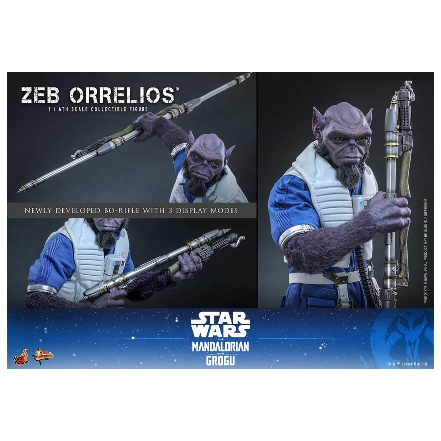 Star Wars Movie Masterpiece Akcijska figura 1/6 Zeb Orrelios 33 cm fotografija izdelka