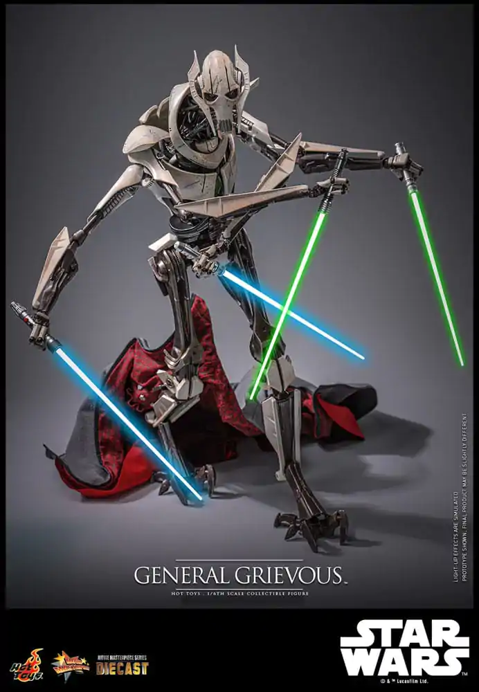 Star Wars Movie Masterpiece Diecast akcijska figura 1/6 General Grievous 42 cm fotografija izdelka