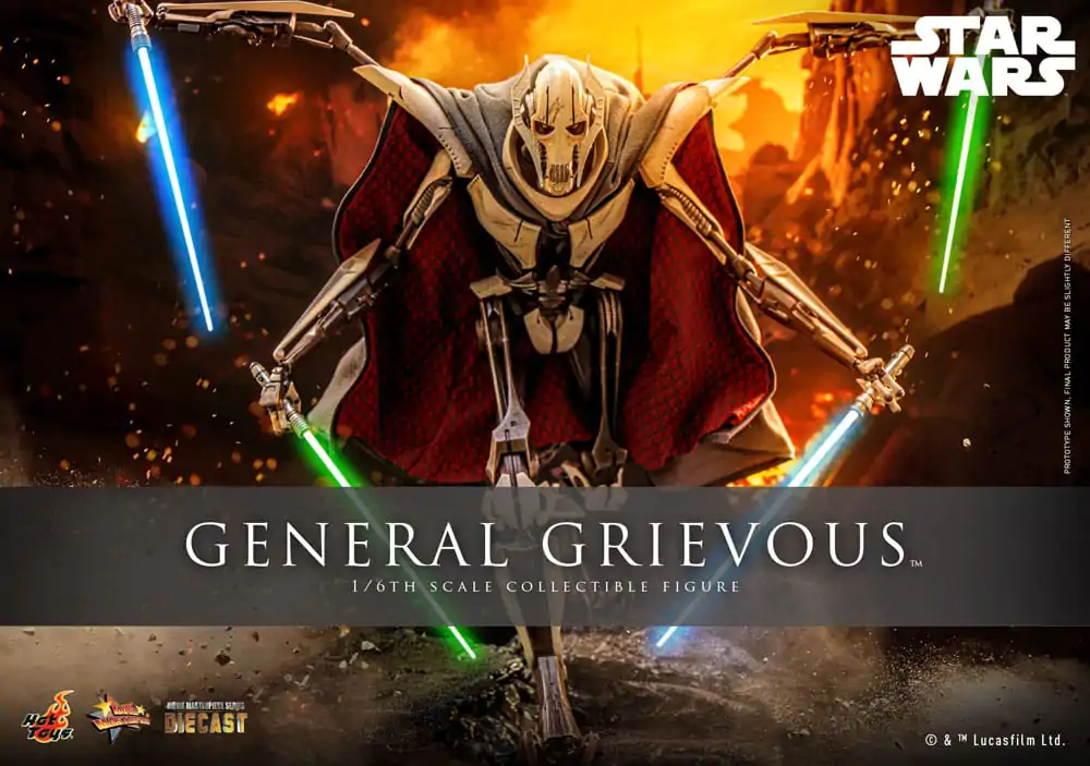 Star Wars Movie Masterpiece Diecast akcijska figura 1/6 General Grievous 42 cm fotografija izdelka