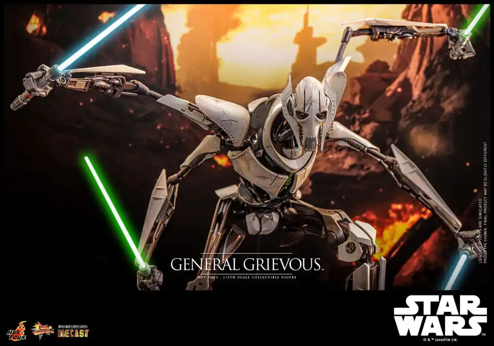 Star Wars Movie Masterpiece Diecast akcijska figura 1/6 General Grievous 42 cm fotografija izdelka