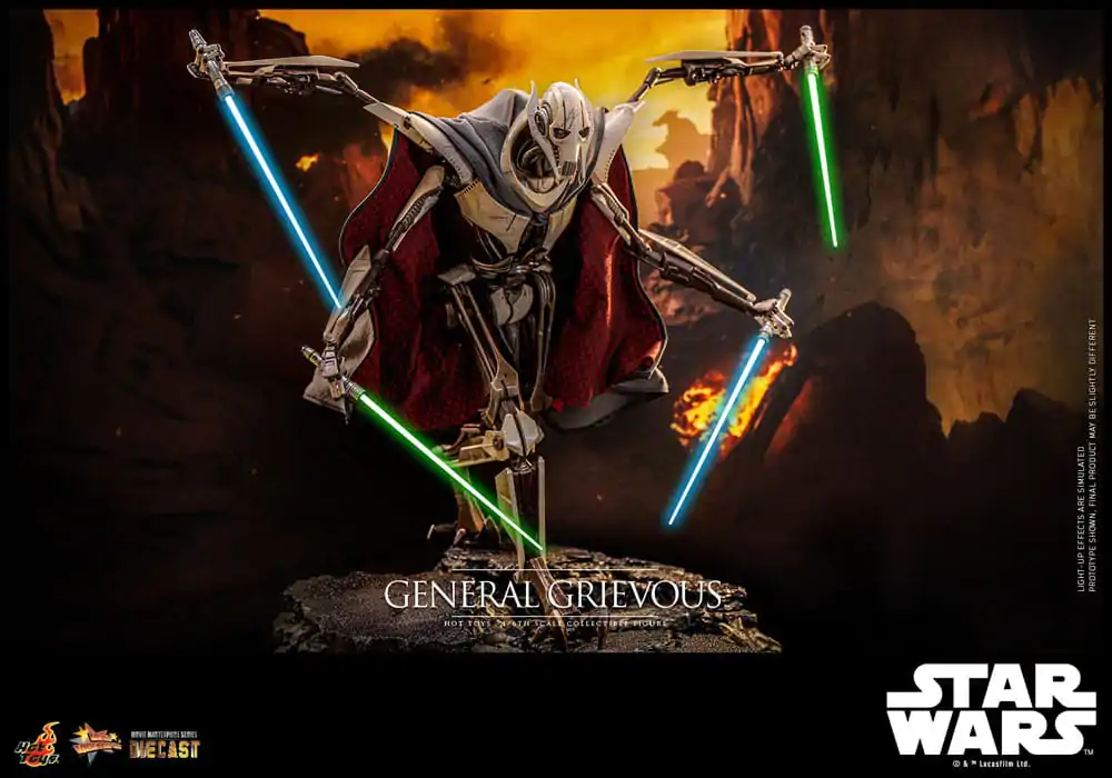 Star Wars Movie Masterpiece Diecast akcijska figura 1/6 General Grievous 42 cm fotografija izdelka