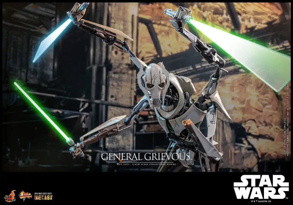 Star Wars Movie Masterpiece Diecast akcijska figura 1/6 General Grievous 42 cm fotografija izdelka