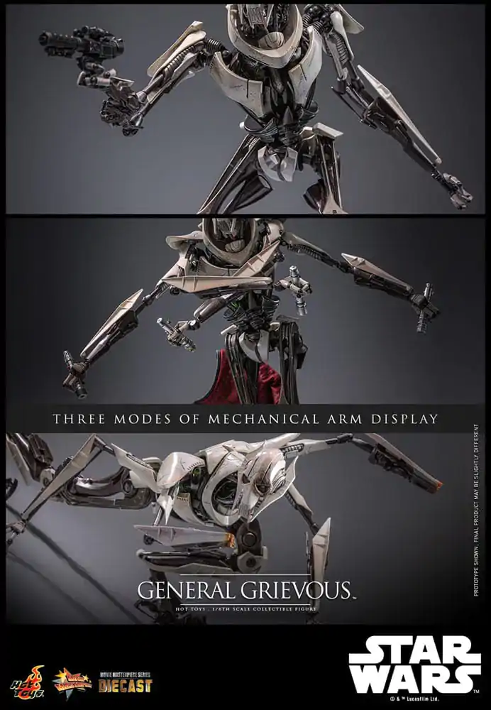 Star Wars Movie Masterpiece Diecast akcijska figura 1/6 General Grievous 42 cm fotografija izdelka