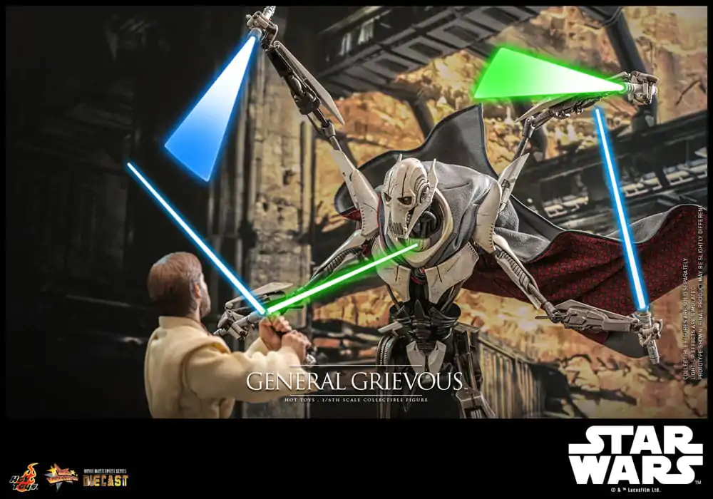 Star Wars Movie Masterpiece Diecast akcijska figura 1/6 General Grievous 42 cm fotografija izdelka