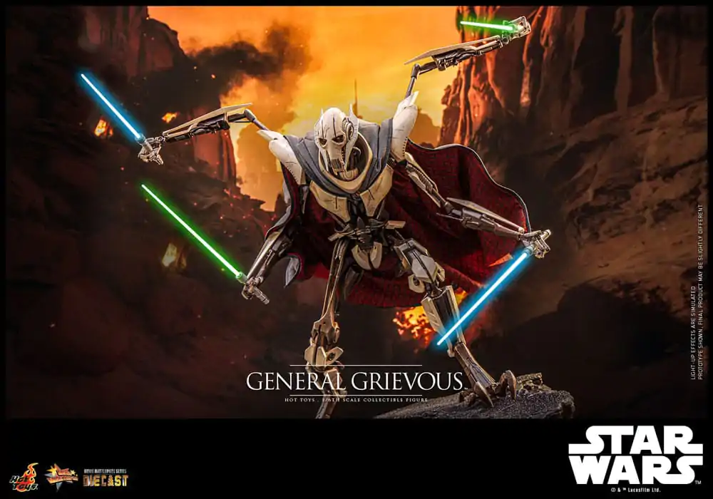 Star Wars Movie Masterpiece Diecast akcijska figura 1/6 General Grievous 42 cm fotografija izdelka