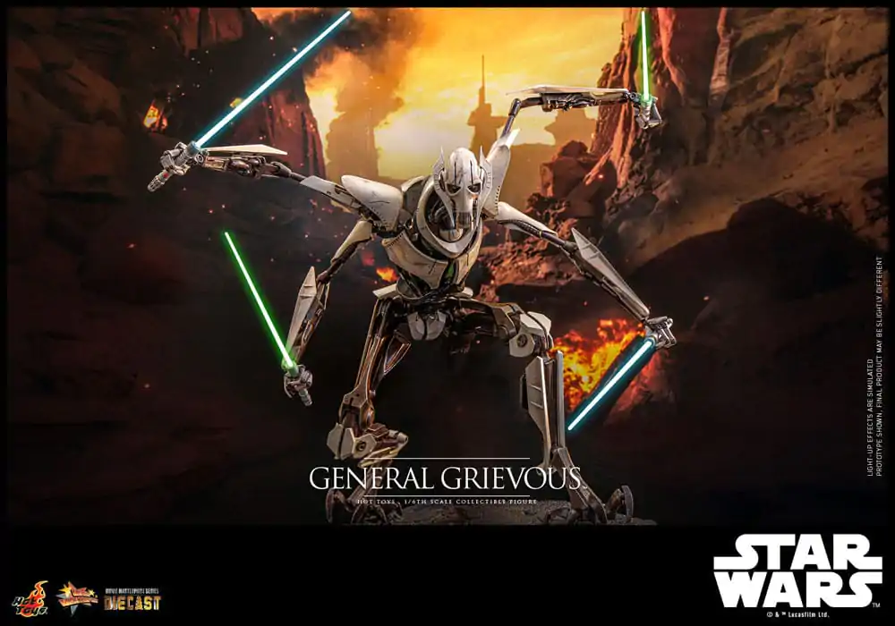 Star Wars Movie Masterpiece Diecast akcijska figura 1/6 General Grievous 42 cm fotografija izdelka