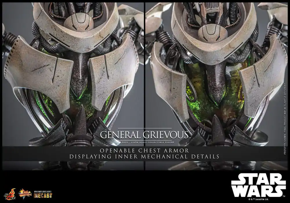 Star Wars Movie Masterpiece Diecast akcijska figura 1/6 General Grievous 42 cm fotografija izdelka