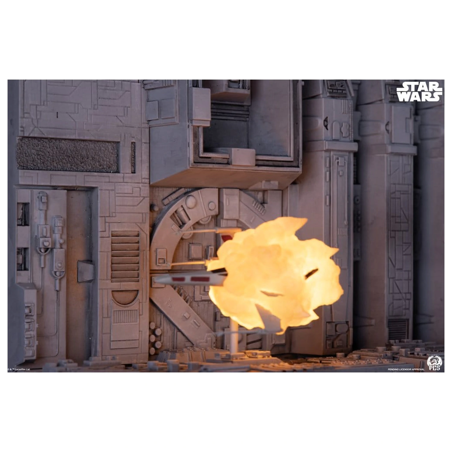 Star Wars Movie Moments Mini skala diorama Trench Run 23 cm fotografija izdelka