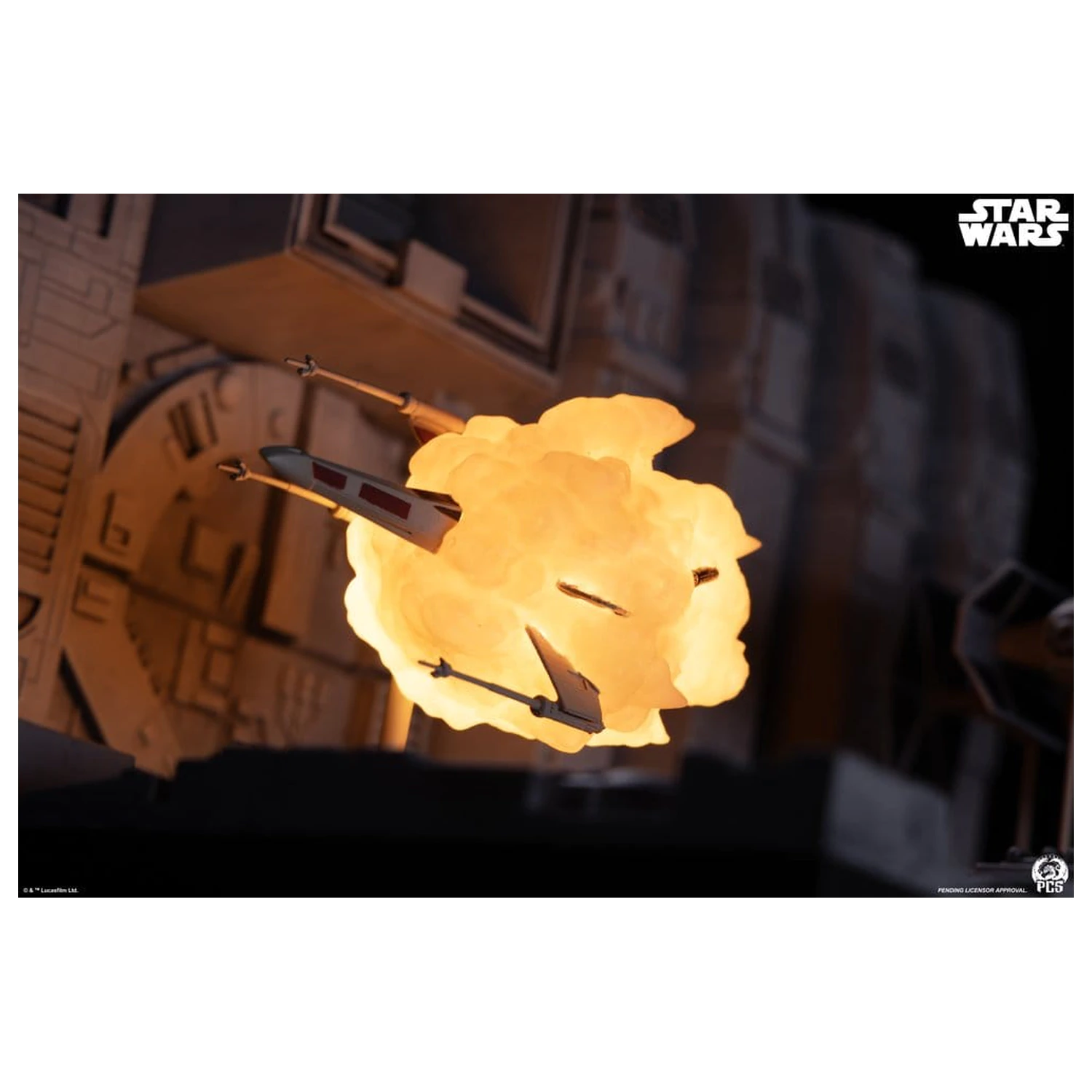 Star Wars Movie Moments Mini skala diorama Trench Run 23 cm fotografija izdelka