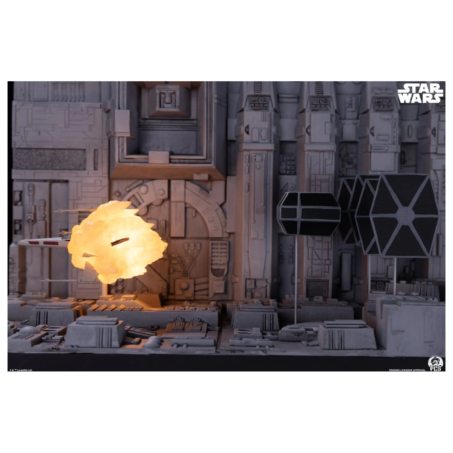 Star Wars Movie Moments Mini skala diorama Trench Run 23 cm fotografija izdelka