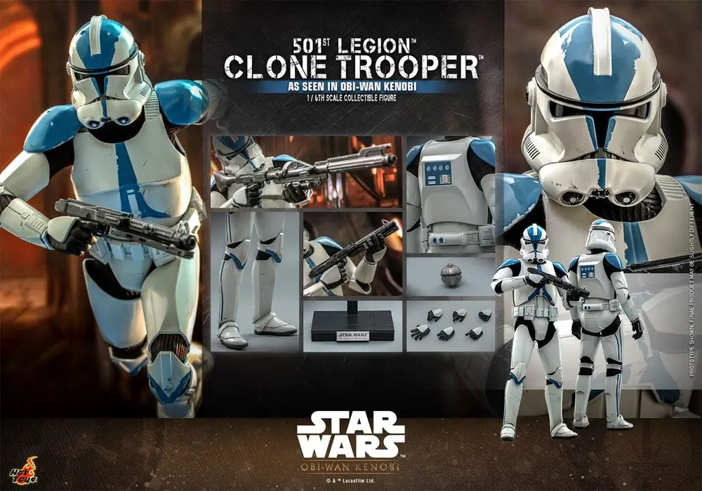 Star Wars: Obi-Wan Kenobi Action Figure 1/6 501st Legion Clone Trooper 30 cm Akcijska Figura fotografija izdelka